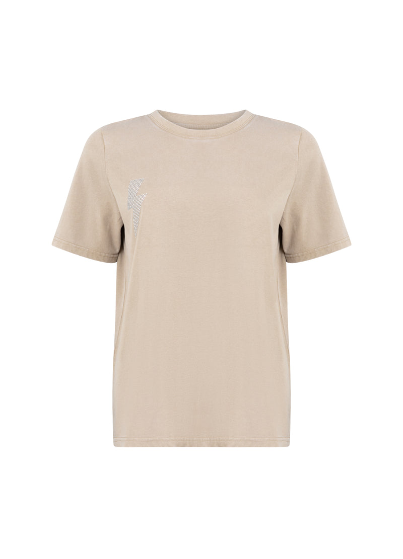 CC Heart CC HERZ LIGHTNING TEE - MITTELÄRMEL T-Shirt Washed sand - 365