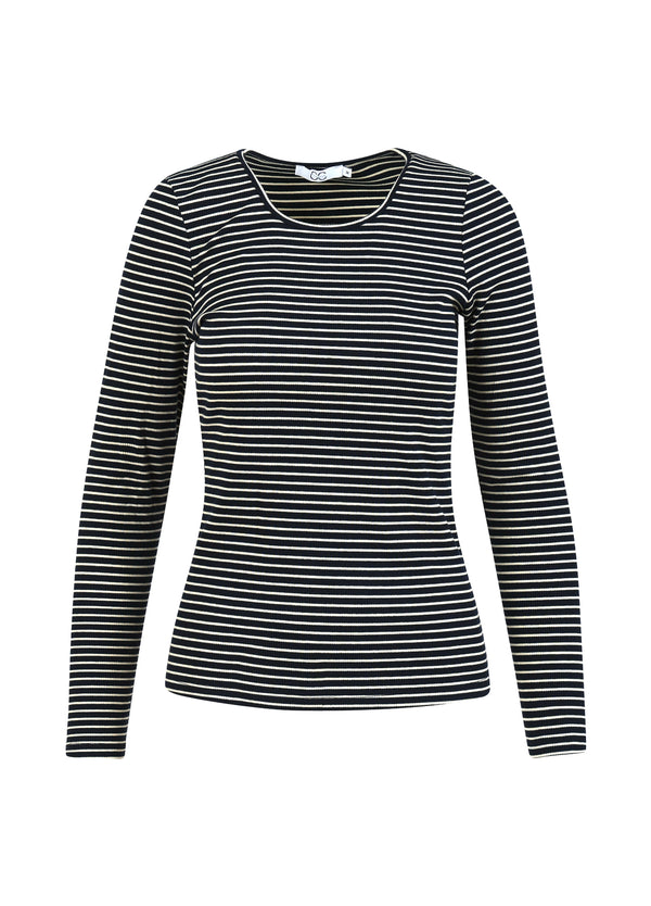 CC Heart CC HEART KAROLINE RIB TEE Shirt/Blouse Navy/offwhite stripe - 501