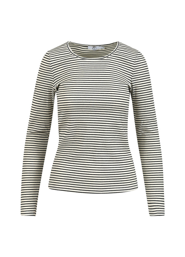 CC Heart CC HEART KAROLINE RIB TEE Shirt/Blouse Offwhite/black stripe - 232