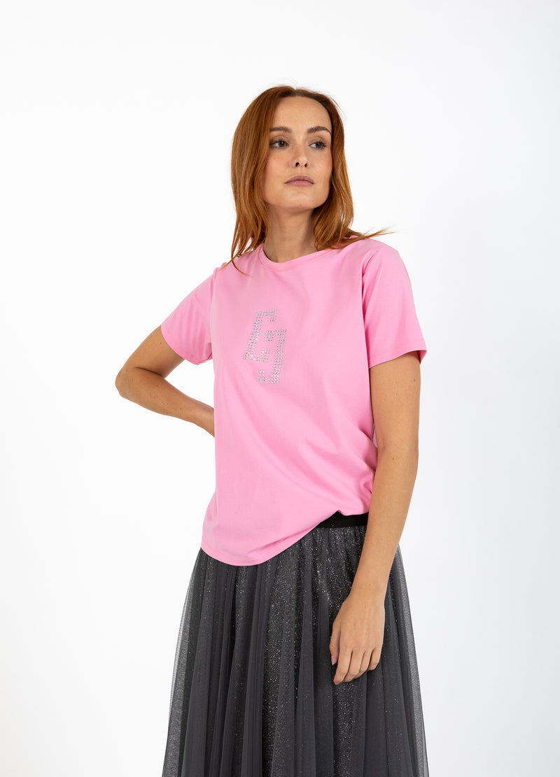 Coster Copenhagen CC STRASS T-SHIRT T-Shirt Bubble pink - 690