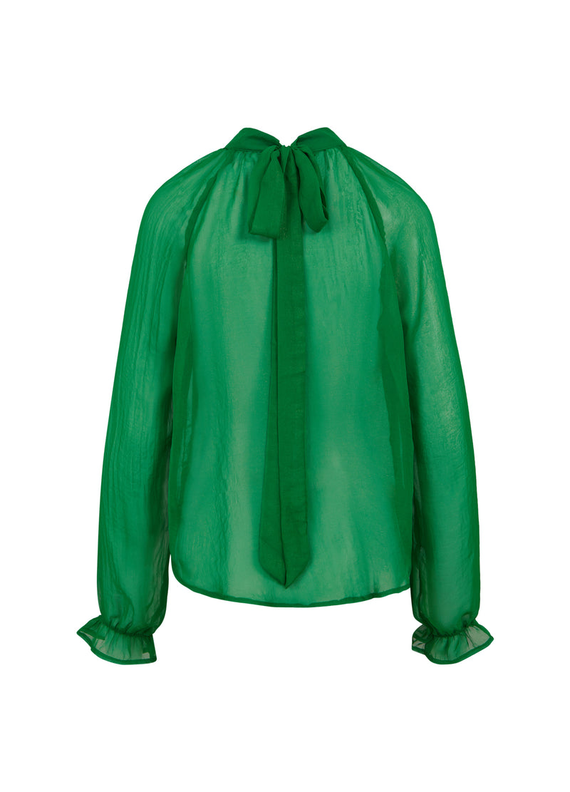 Coster Copenhagen CHIFFON-BLUSE Shirt/Blouse Metallic green - 490