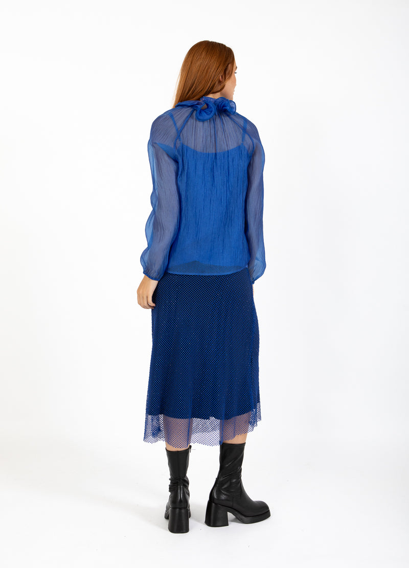 Coster Copenhagen CHIFFON BLUSE Shirt/Blouse Rich blue - 583