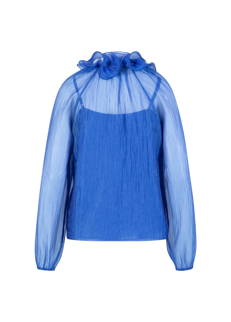 Coster Copenhagen CHIFFON BLUSE Shirt/Blouse Rich blue - 583