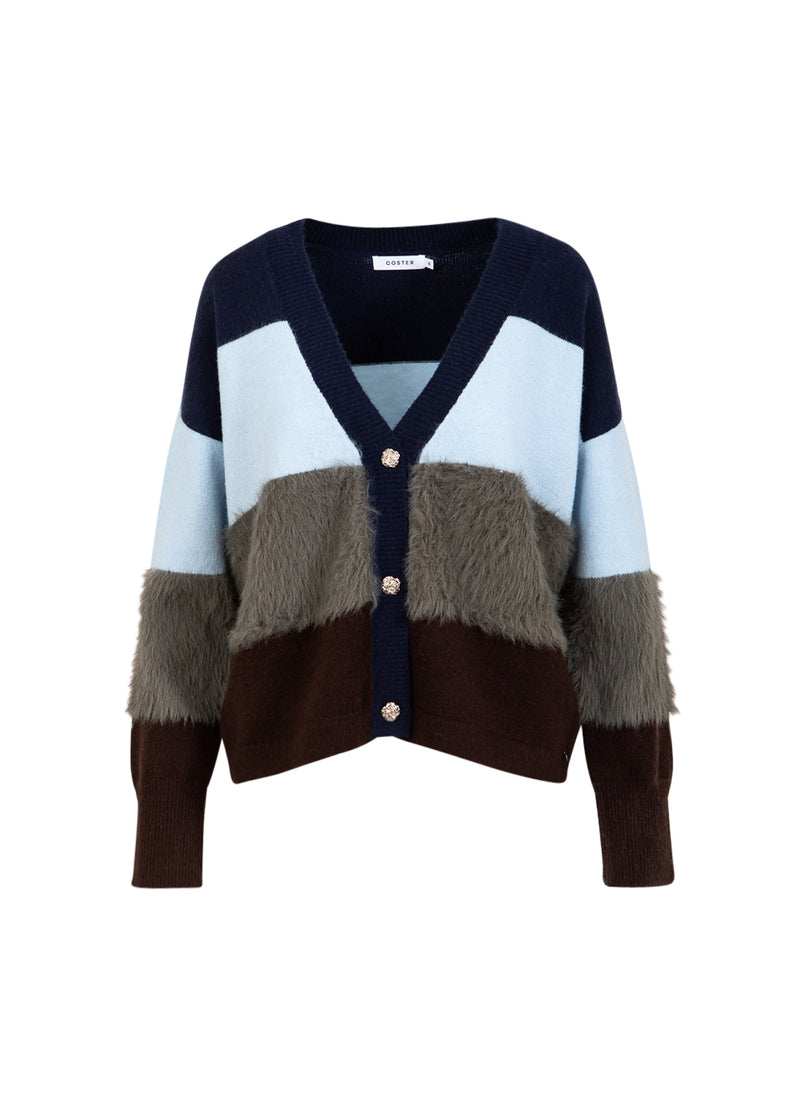Coster Copenhagen COLORBLOCK STRICK MIT PELZIGEN ÄRMELN Knitwear Mix - 999