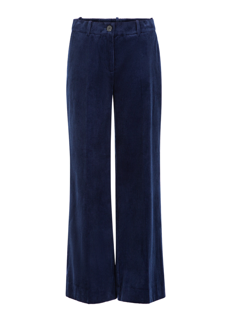 Coster Copenhagen CORDHOSE - PETRA PASSFORM Pants Eclipse blue -555