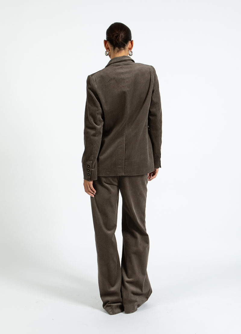 Coster Copenhagen CORDHOSE IM KORD - PETRA PASSFORM Pants Dove grey - 155