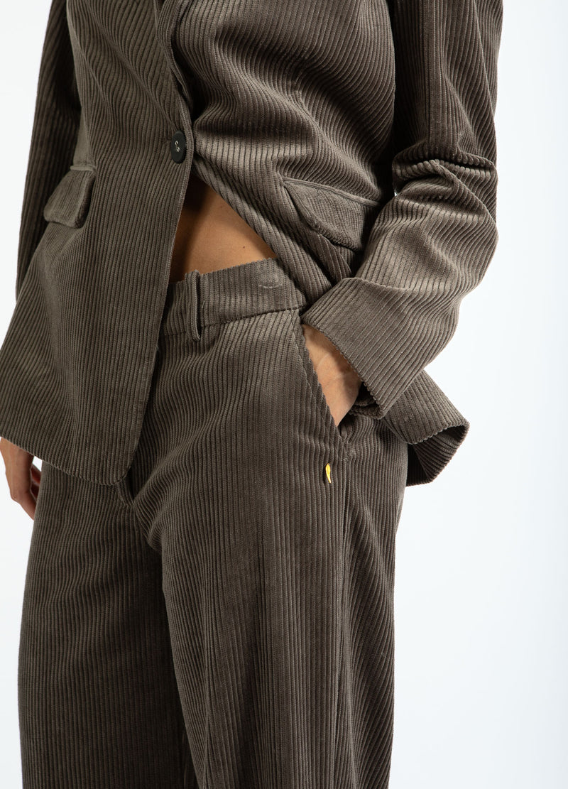 Coster Copenhagen CORDHOSE IM KORD - PETRA PASSFORM Pants Dove grey - 155