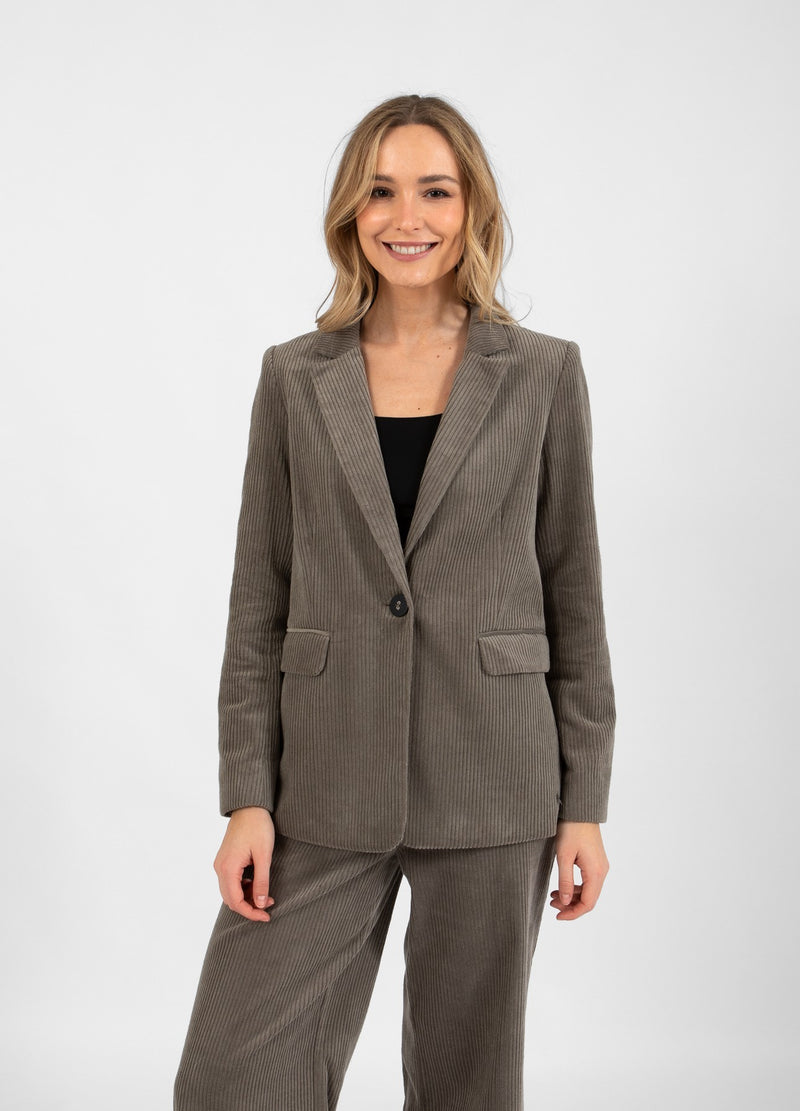 Coster Copenhagen CORDUROY BLAZER Blazer Warm grey - 197