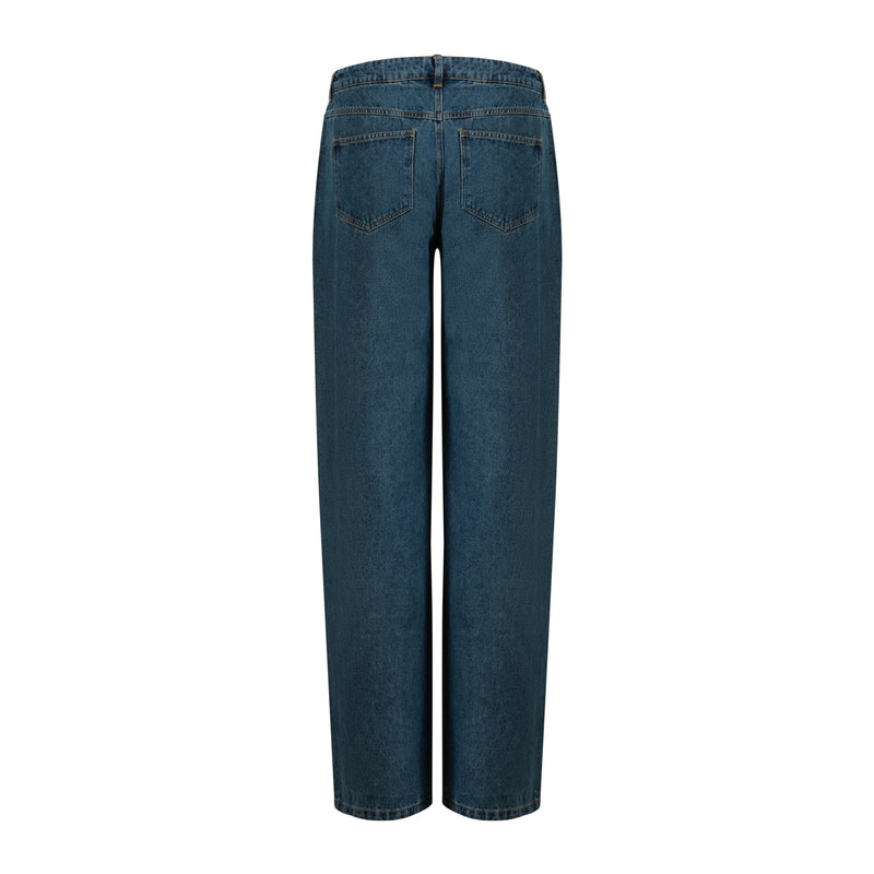 Coster Copenhagen DENIM HOSE - PETRA FIT Pants Dark Blue Denim - 571