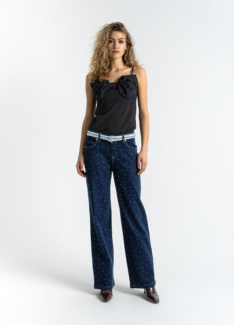 Coster Copenhagen DENIM HOSE MIT NITEN - PETRA FIT Pants Eclipse blue - 555