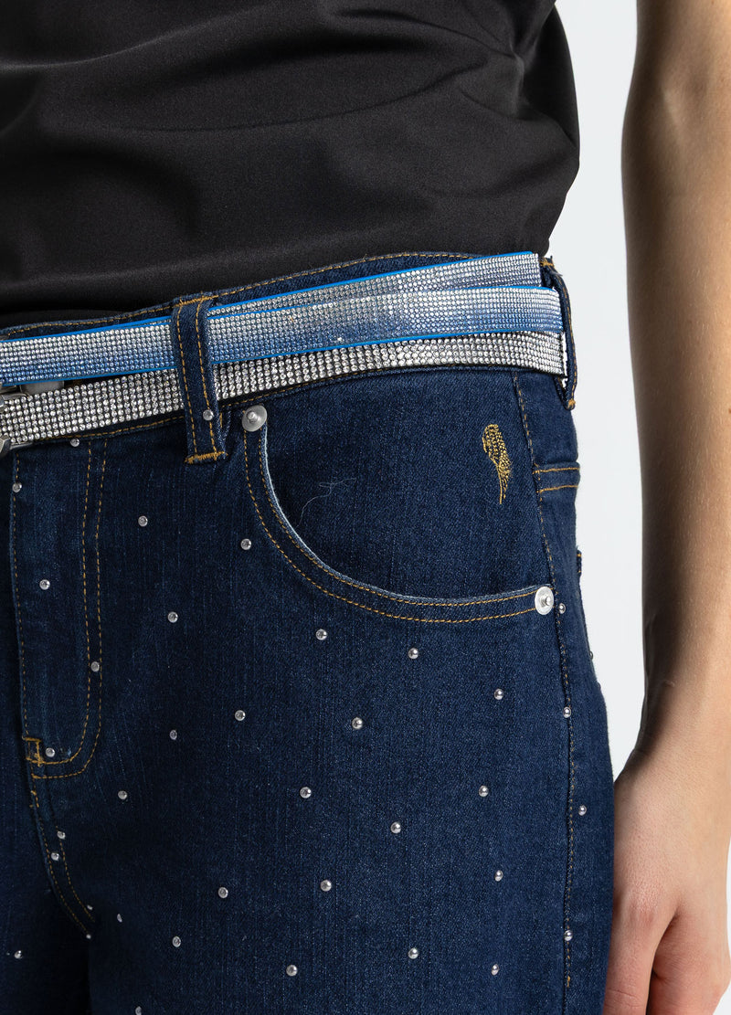 Coster Copenhagen DENIM HOSE MIT NITEN - PETRA FIT Pants Eclipse blue - 555
