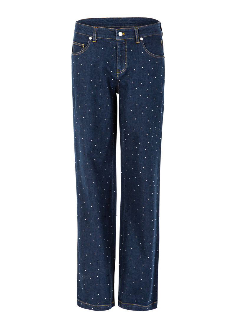 Coster Copenhagen DENIM HOSE MIT NITEN - PETRA FIT Pants Eclipse blue - 555