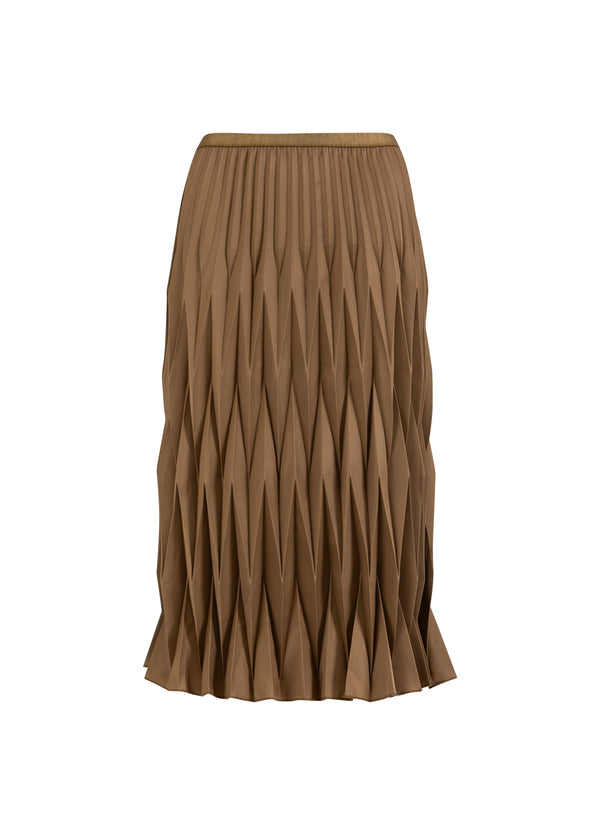Coster Copenhagen DIAMANT PLISSIERTE ROCK Skirt Taupe sand - 393