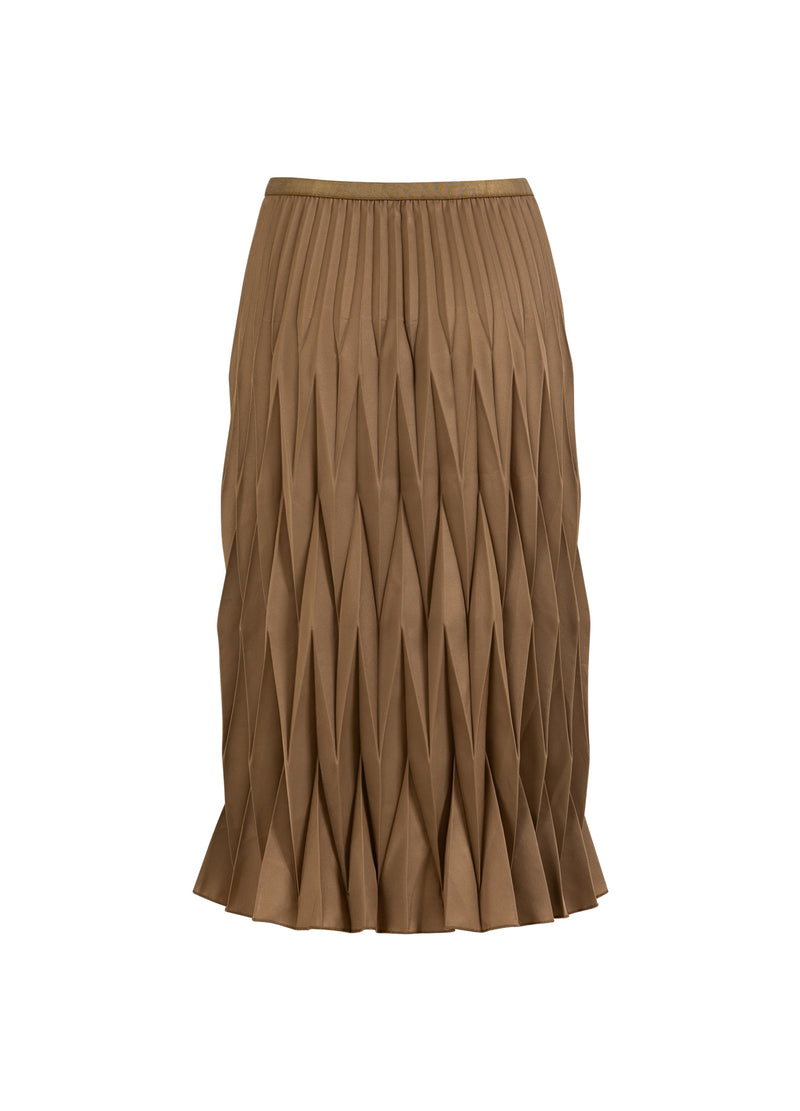 Coster Copenhagen DIAMANT PLISSIERTE ROCK Skirt Taupe sand - 393