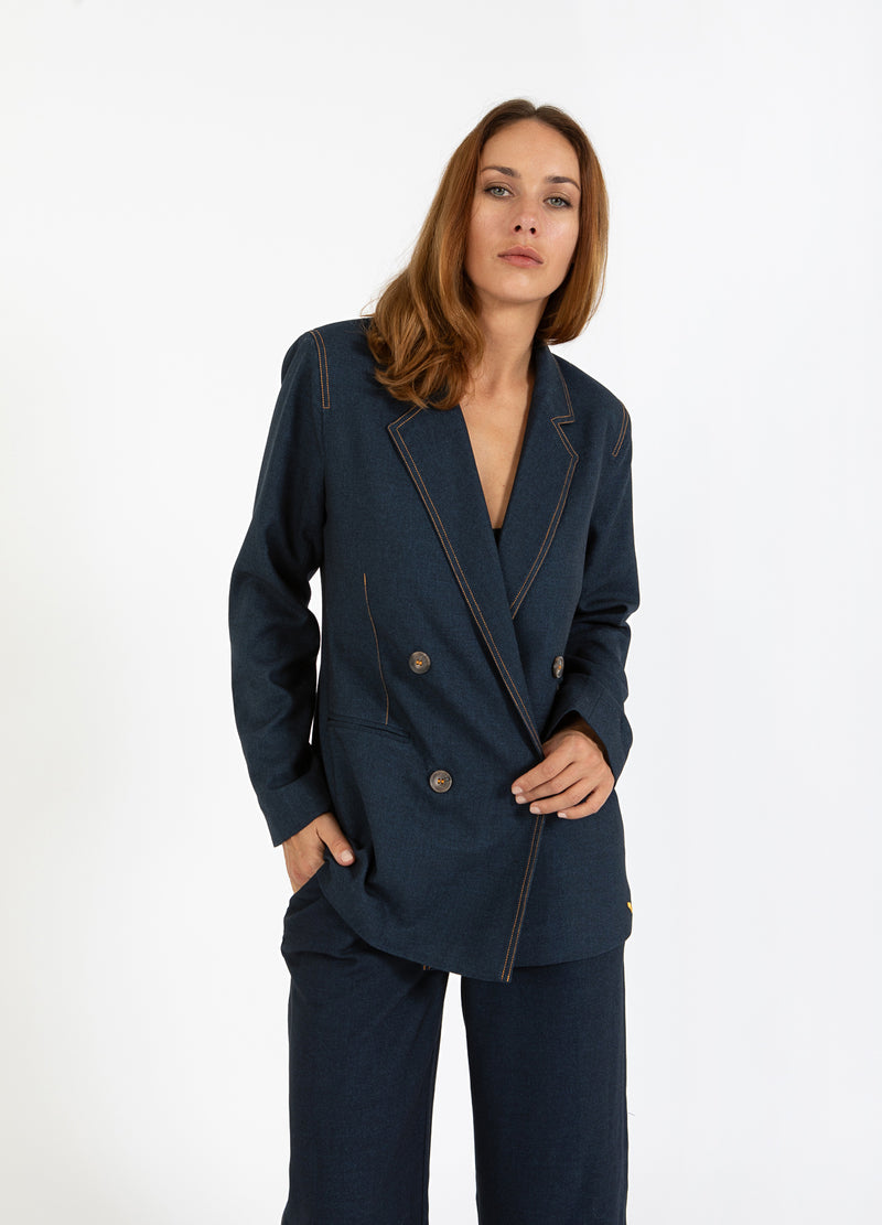 Coster Copenhagen DOPPELREIHIGER BLAZER Blazer Night blue - 513