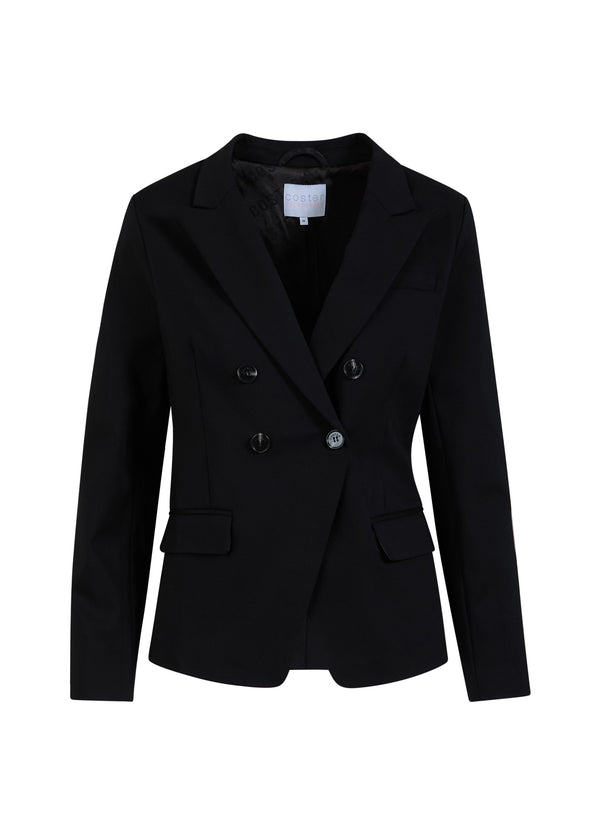 Coster Copenhagen DOPPELREIHIGER BLAZER MIT PRAKTISCHEN DETAILS Blazer Black - 100