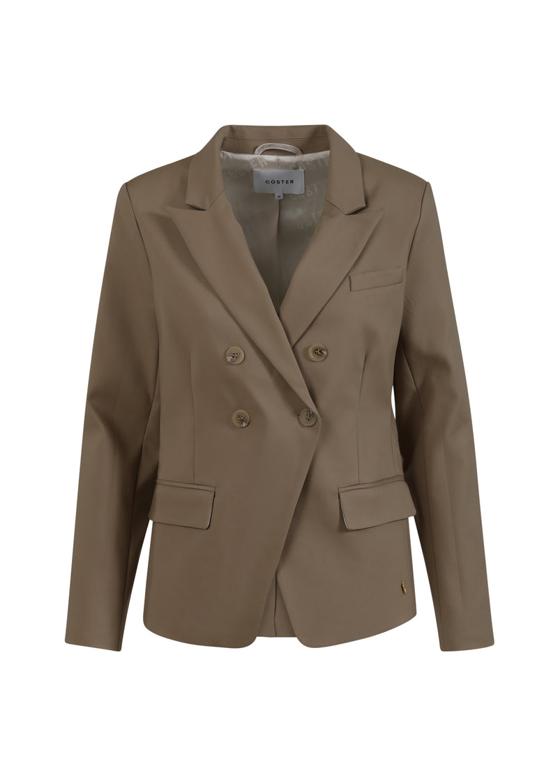 Coster Copenhagen DOPPELREIHIGER BLAZER MIT PRAKTISCHEN DETAILS Blazer Desert sand - 329