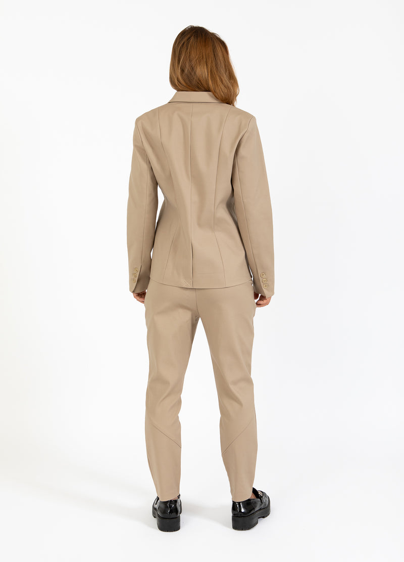 Coster Copenhagen DOPPELREIHIGER BLAZER MIT PRAKTISCHEN DETAILS Blazer Desert sand - 329