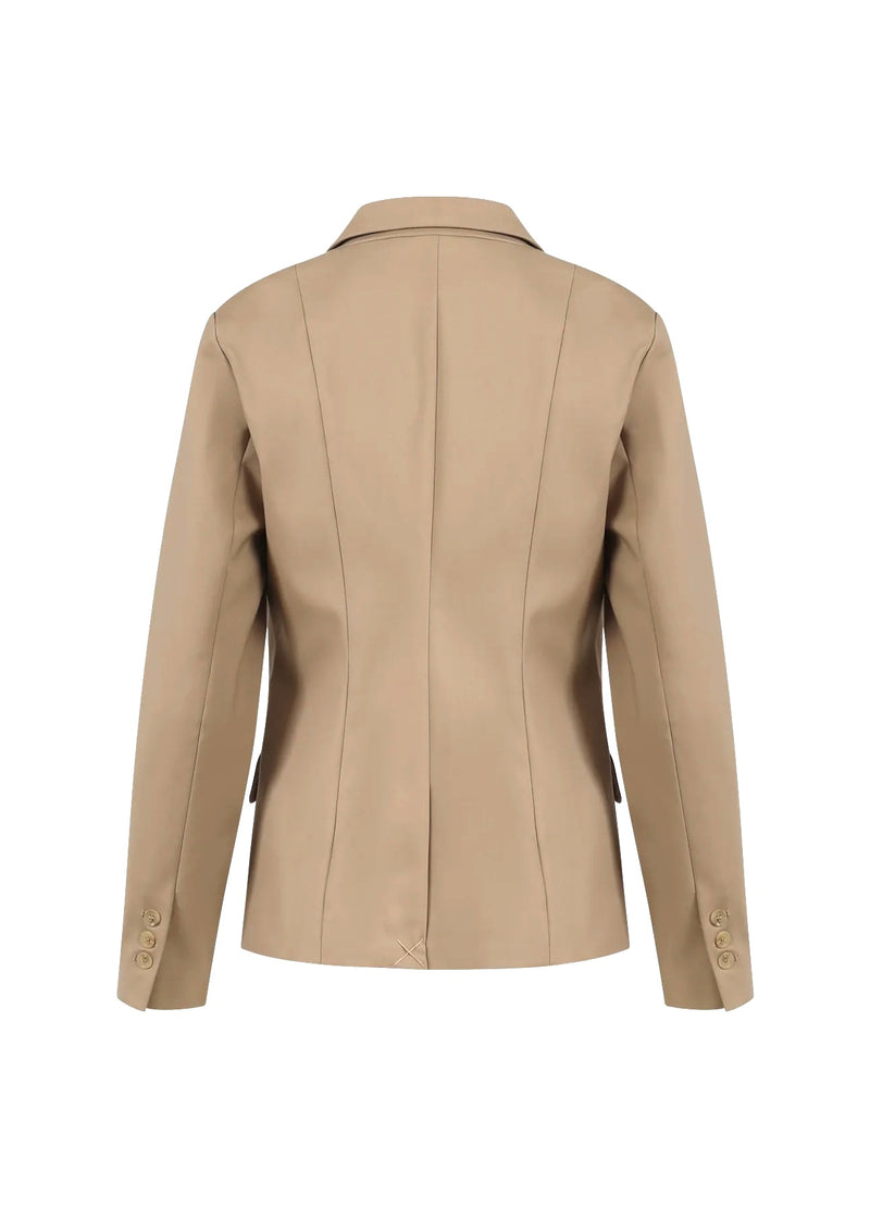 Coster Copenhagen DOPPELREIHIGER BLAZER MIT PRAKTISCHEN DETAILS Blazer Desert sand - 329