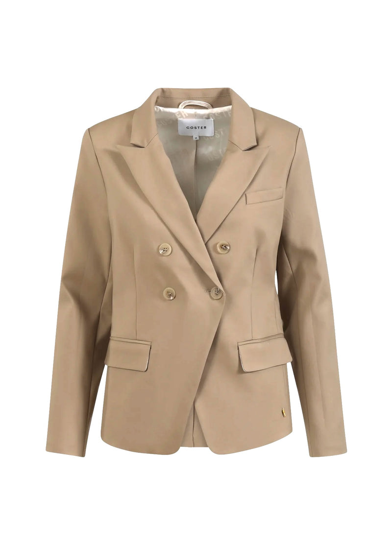 Coster Copenhagen DOPPELREIHIGER BLAZER MIT PRAKTISCHEN DETAILS Blazer Desert sand - 329