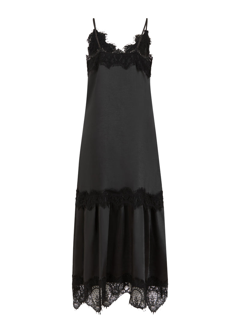 Coster Copenhagen Dress with lace detail Dress Black - 100