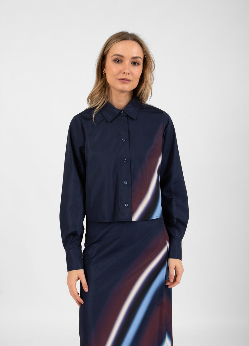 Coster Copenhagen ECKIGES SHIRT MIT RAY-DRUCK Shirt/Blouse Ray print - 920