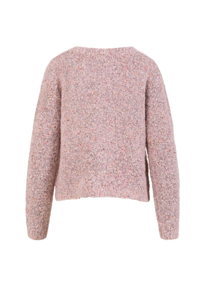 Coster Copenhagen ENGE BOUCLE STRICKJACKE Knitwear Rose boucle - 677