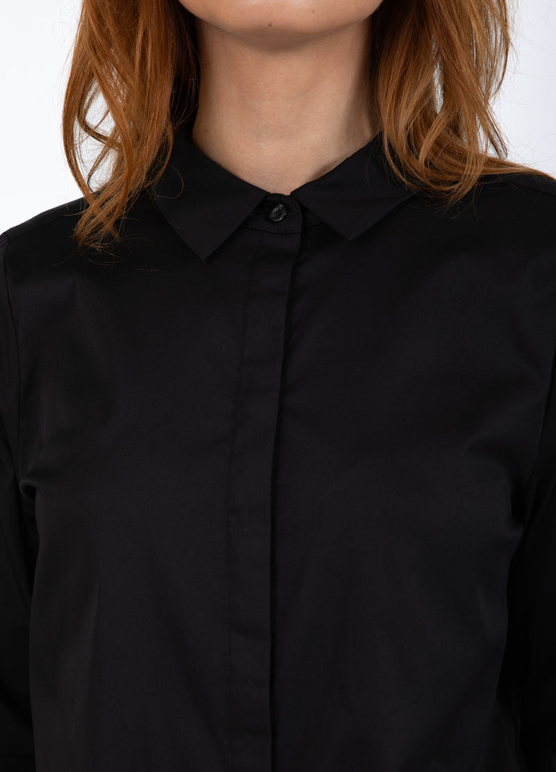 Coster Copenhagen ENG ANLIEGENDES KLASSISCHES HEMD Shirt/Blouse Black - 100