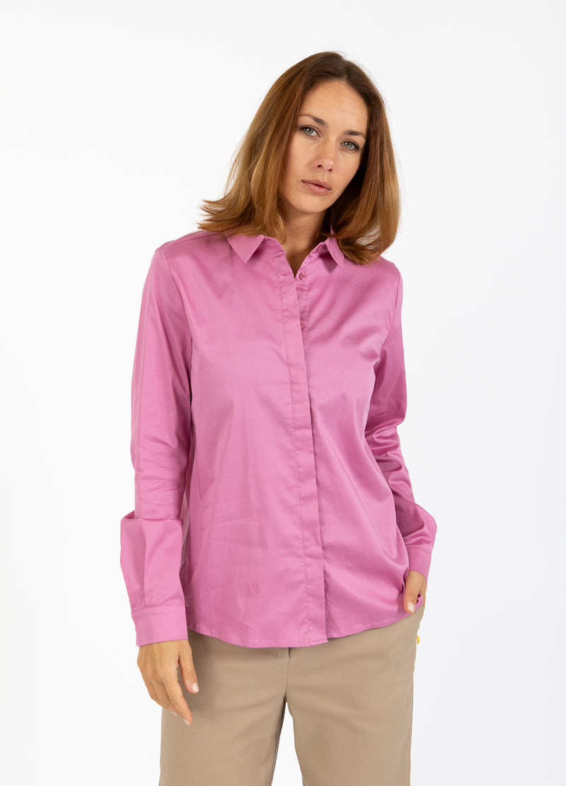 Coster Copenhagen ENG ANLIEGENDES KLASSISCHES HEMD Shirt/Blouse Magenta - 861