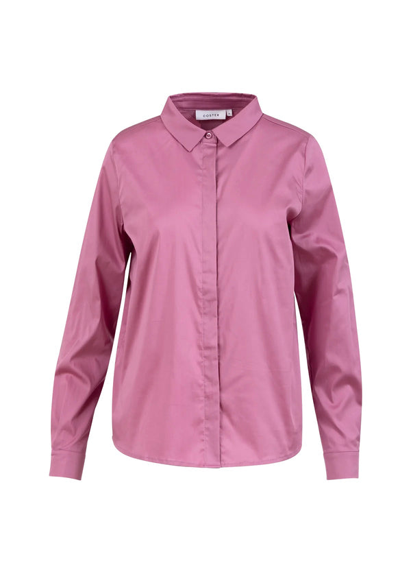 Coster Copenhagen ENG ANLIEGENDES KLASSISCHES HEMD Shirt/Blouse Magenta - 861