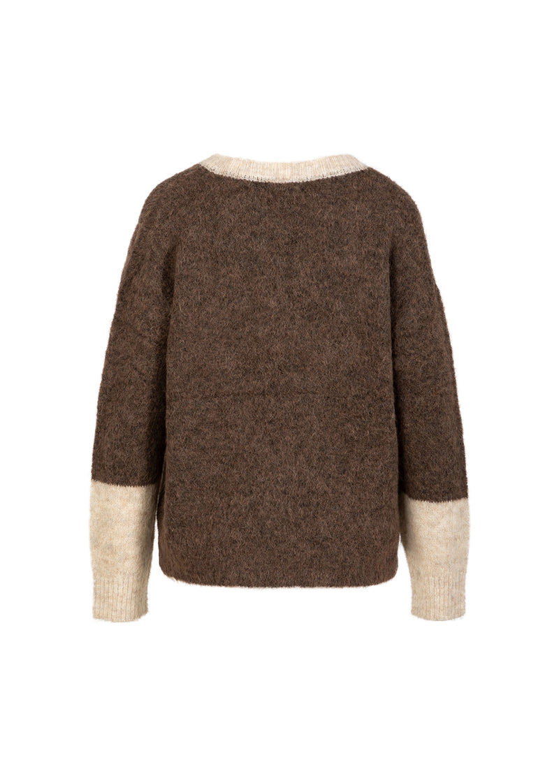 Coster Copenhagen FARBENBLOCK STRICK Knitwear Hazel/sand - 334