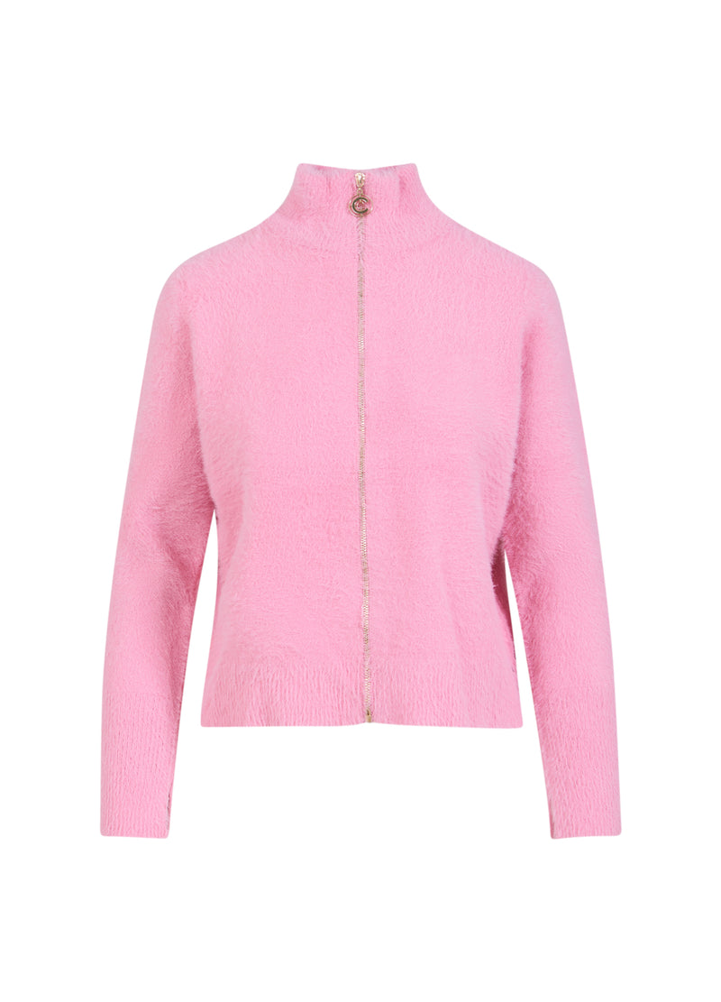 Coster Copenhagen FLAUSCHIGE STRICKJACKE Knitwear Dark Blush - 697