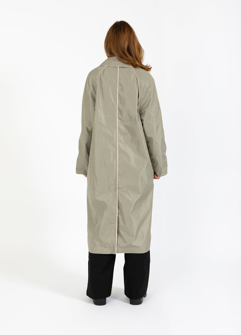 Coster Copenhagen GEBUNDENER TRENCHCOAT Outerwear Mud army - 359