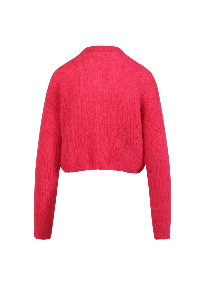 Coster Copenhagen GECROPPTER STRICK-CARDIGAN Knitwear Bright pink - 663