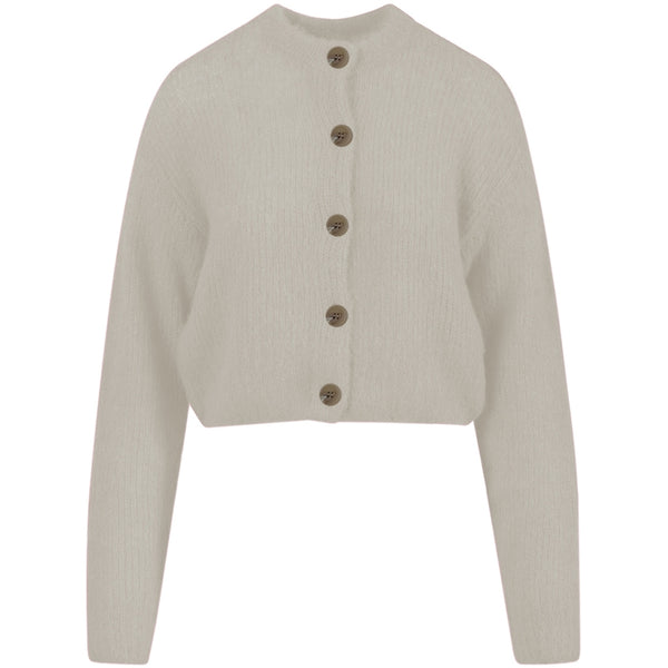 Coster Copenhagen GECROPPTER STRICK-CARDIGAN Knitwear Creme - 241