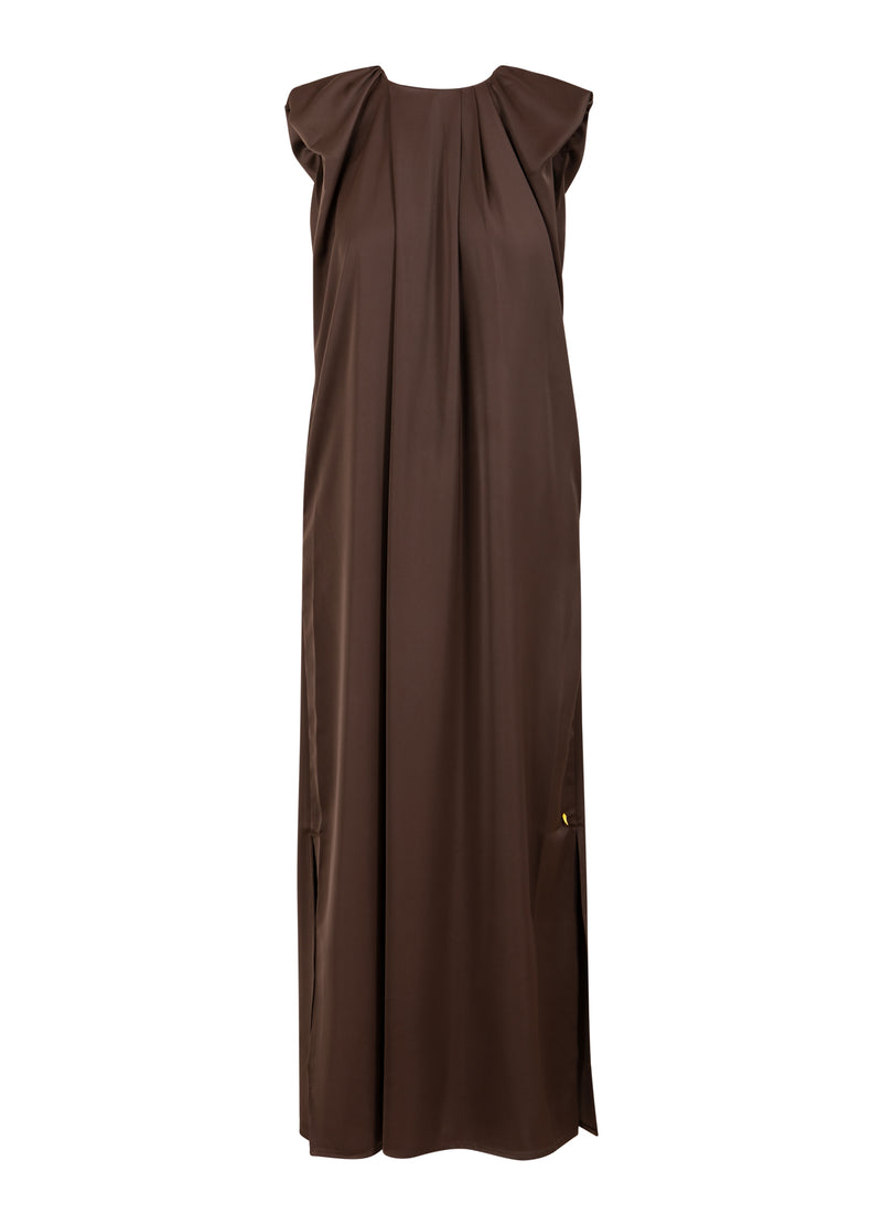 Coster Copenhagen GEDRAPEES KLEID Dress Warm brown - 367