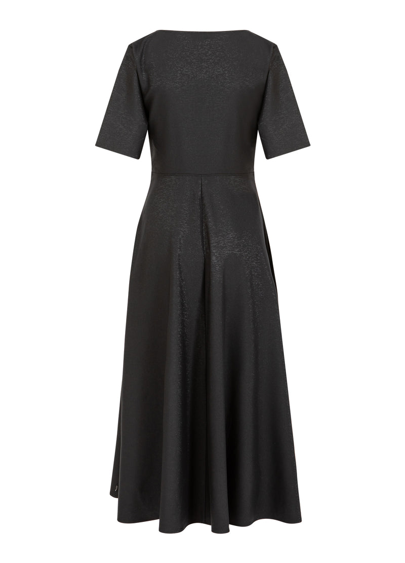 Coster Copenhagen GEFALTETES GLITZERKLEID Dress Black - 100
