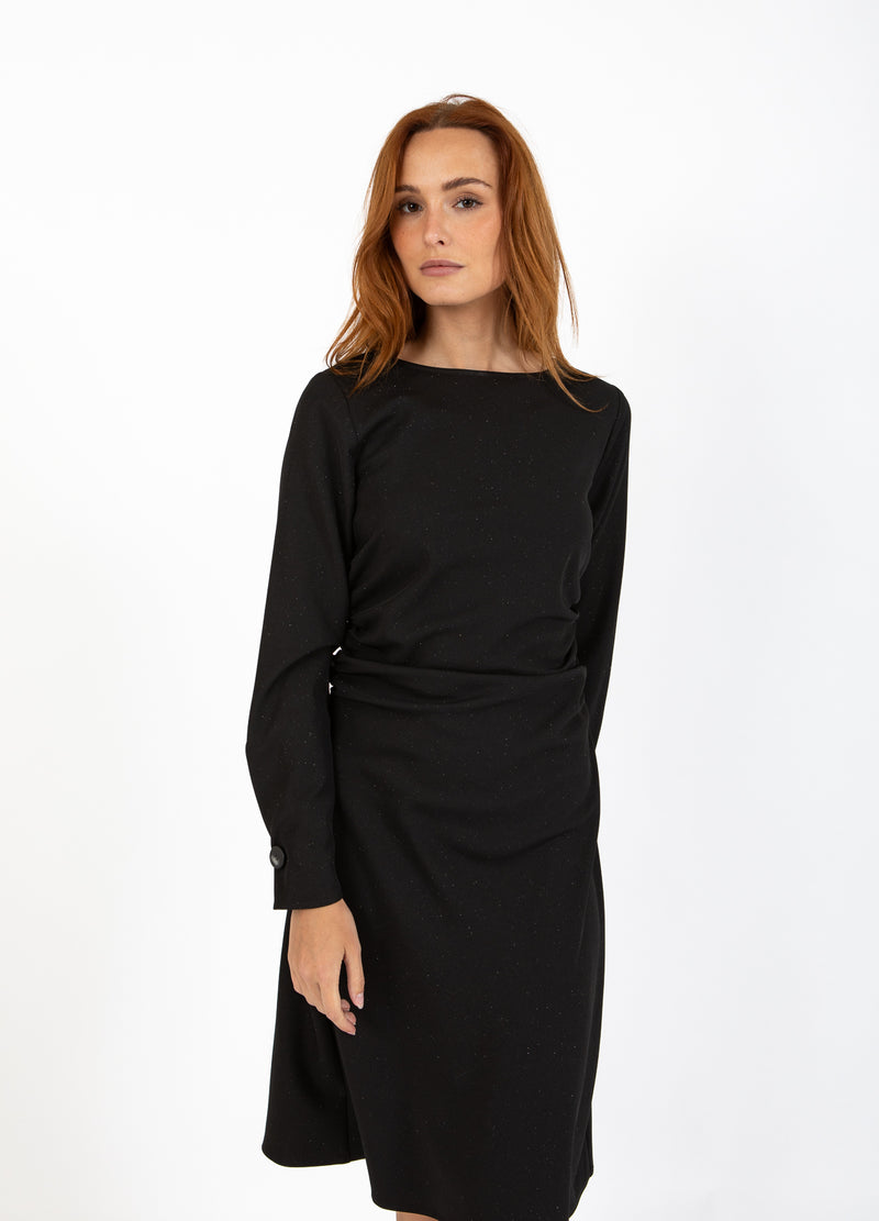 Coster Copenhagen GEKLEIDETES GLANZKLEID Dress Black - 100