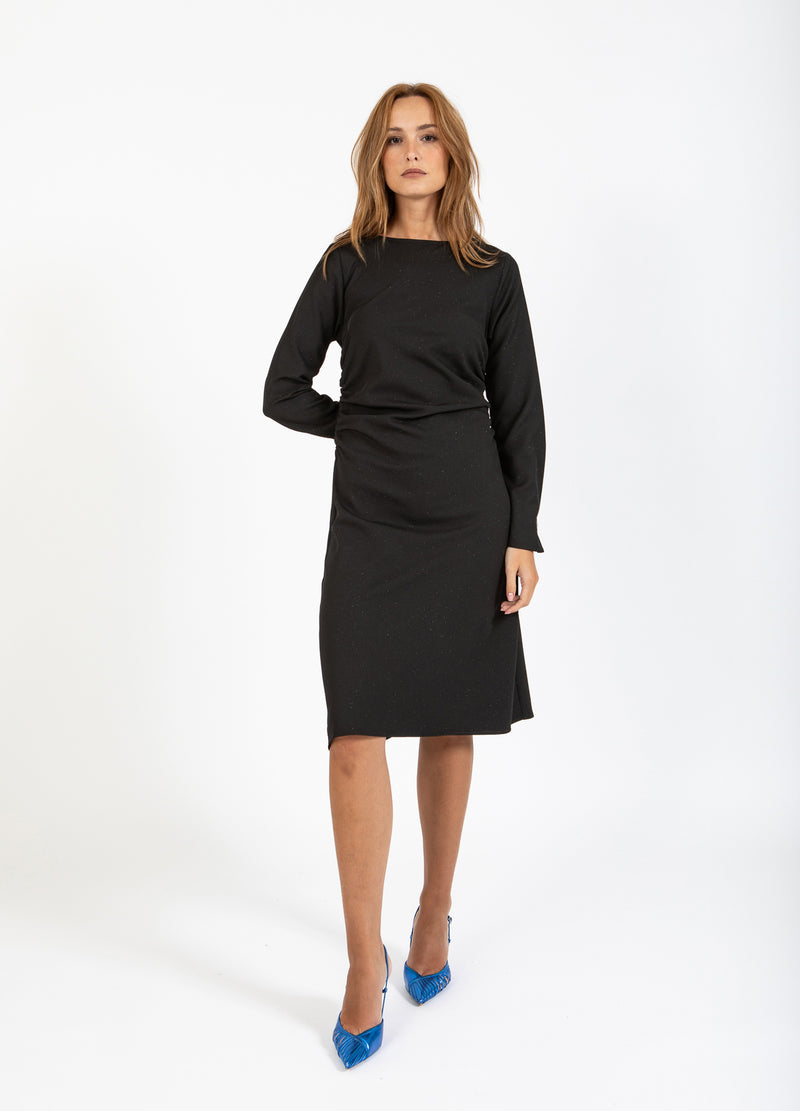 Coster Copenhagen GEKLEIDETES GLANZKLEID Dress Black - 100