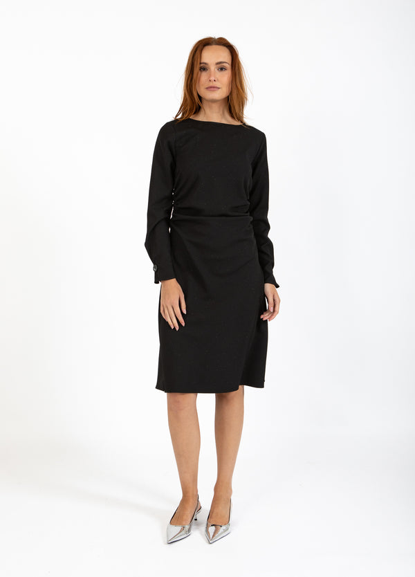 Coster Copenhagen GEKLEIDETES GLANZKLEID Dress Black - 100