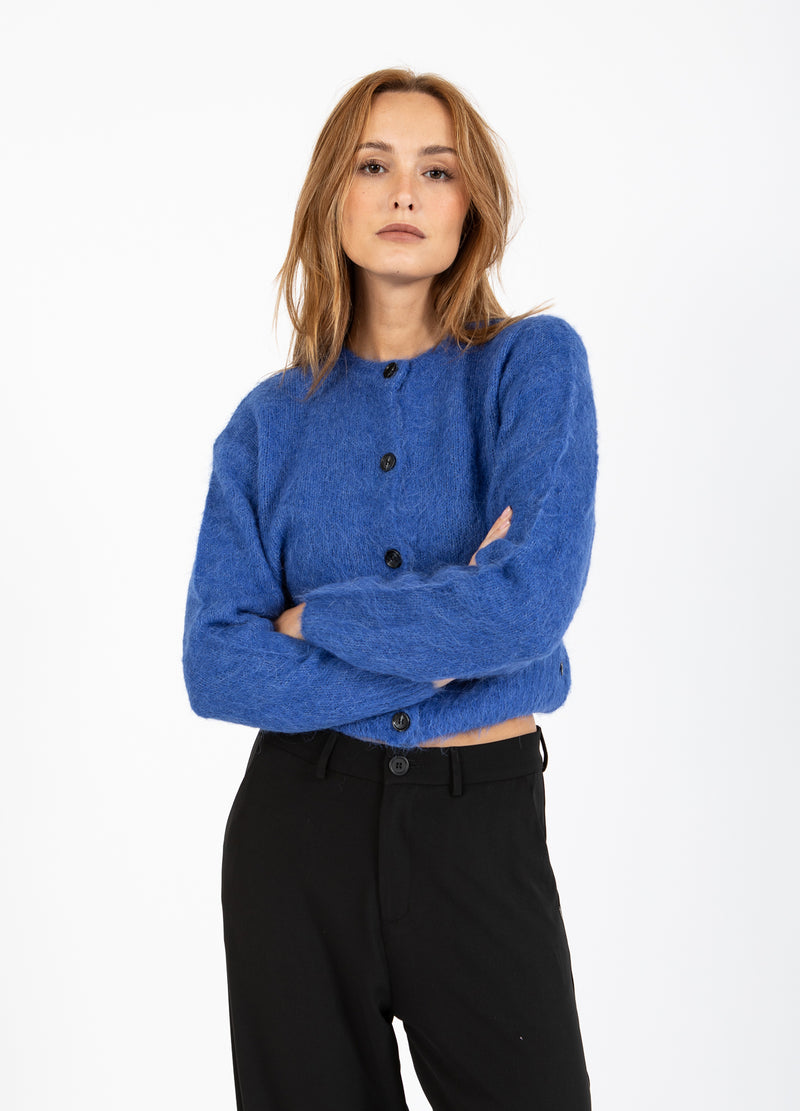 Coster Copenhagen GEKÜRZTE STRICKJACKE Knitwear Rich blue - 583