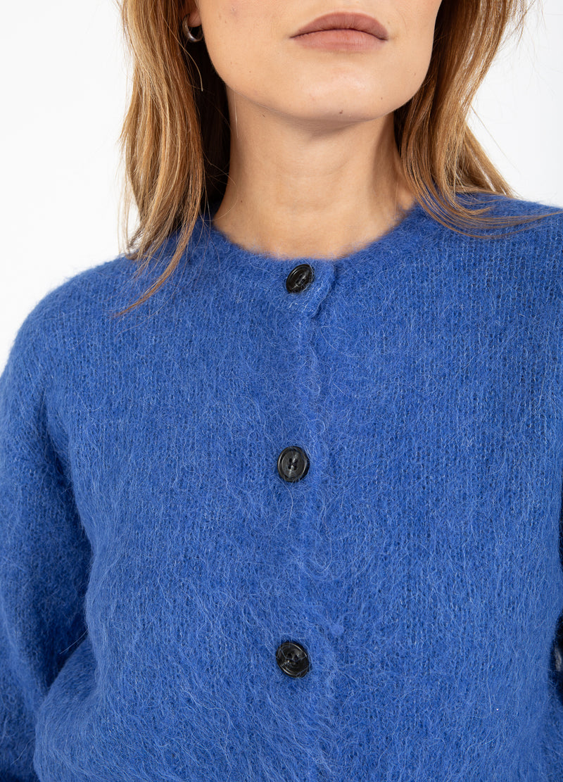 Coster Copenhagen GEKÜRZTE STRICKJACKE Knitwear Rich blue - 583