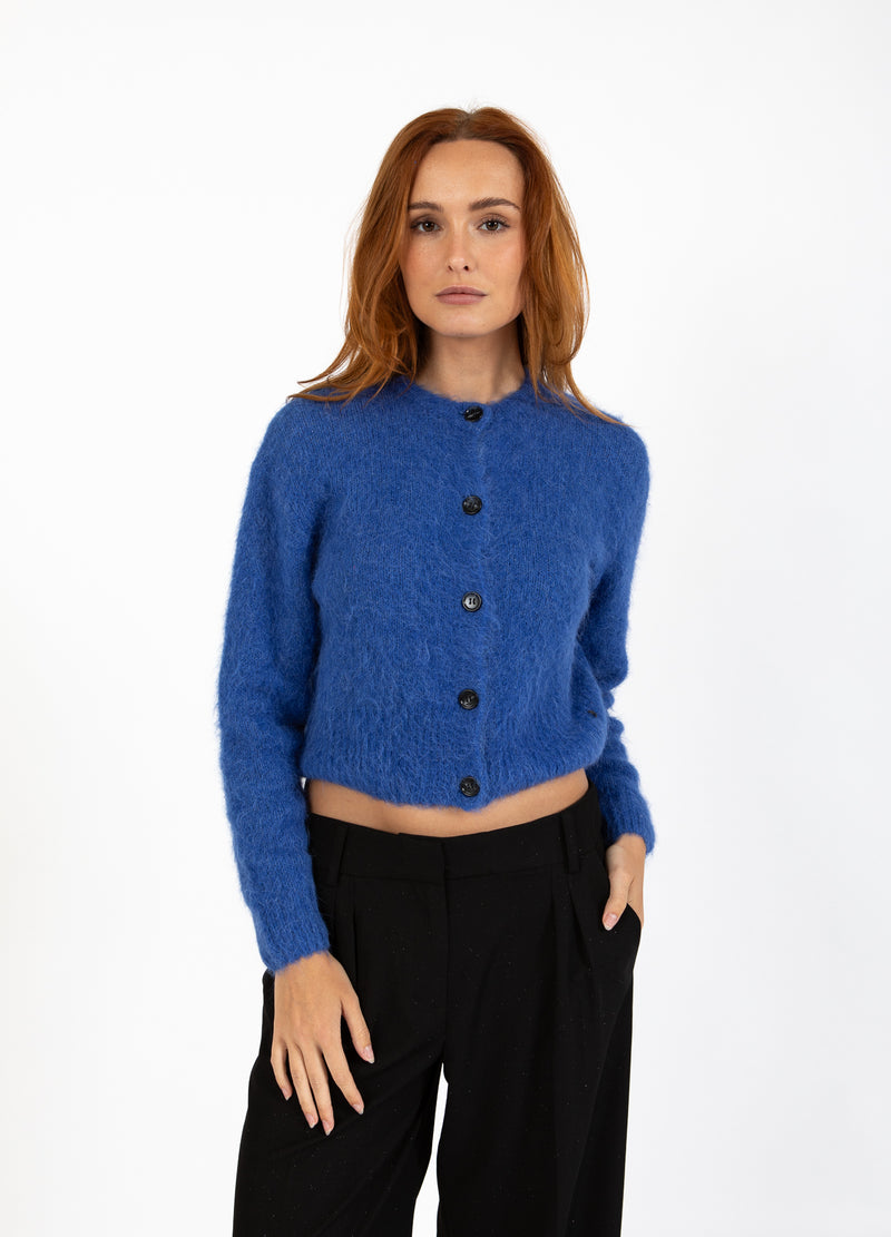 Coster Copenhagen GEKÜRZTE STRICKJACKE Knitwear Rich blue - 583