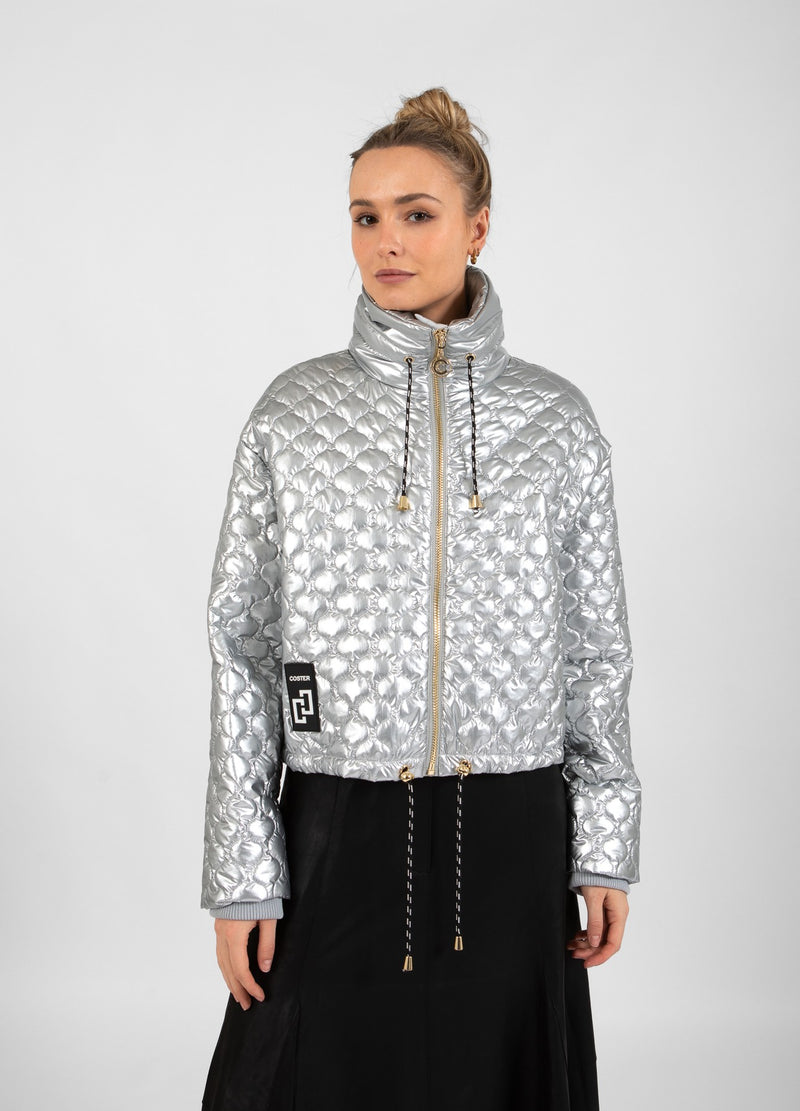 Coster Copenhagen GESTEPPTER JACKE Outerwear Silver - 211