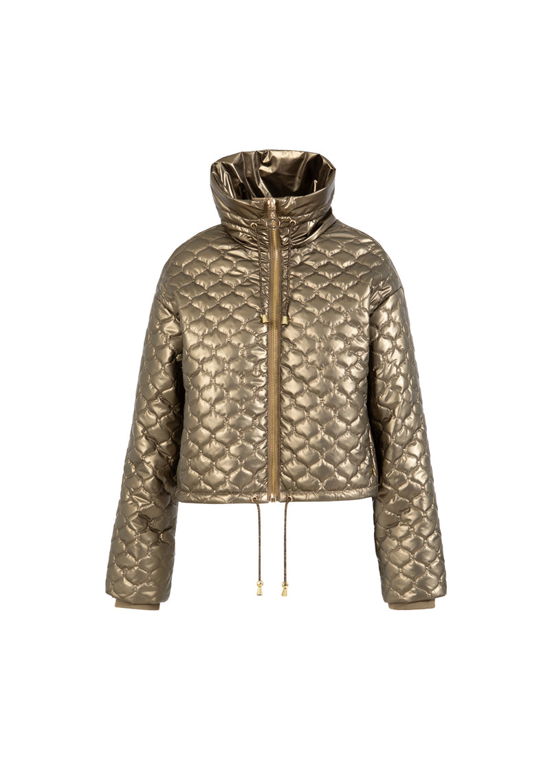 Coster Copenhagen GESTEPPTER PUFFERJACKE Outerwear Metallic sand - 370