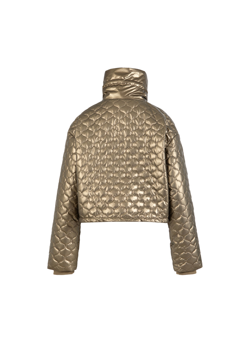 Coster Copenhagen GESTEPPTER PUFFERJACKE Outerwear Metallic sand - 370