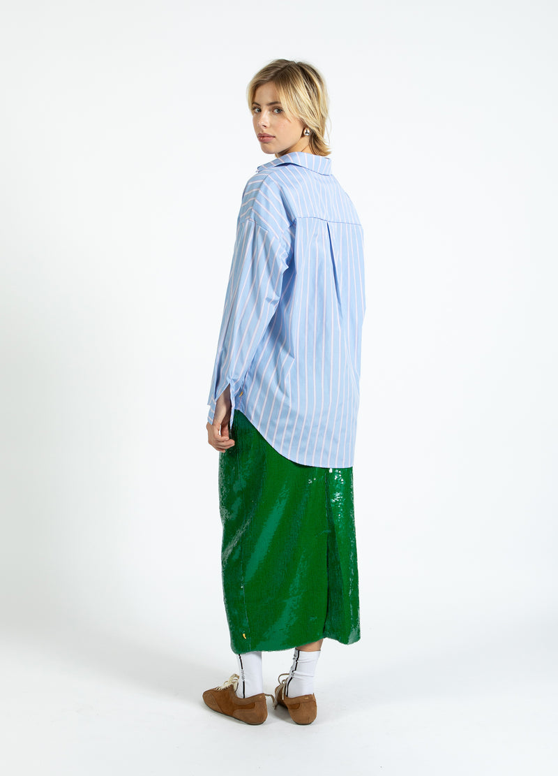 Coster Copenhagen GESTREIFTES HEMD Shirt/Blouse Light blue/pink stripe - 525