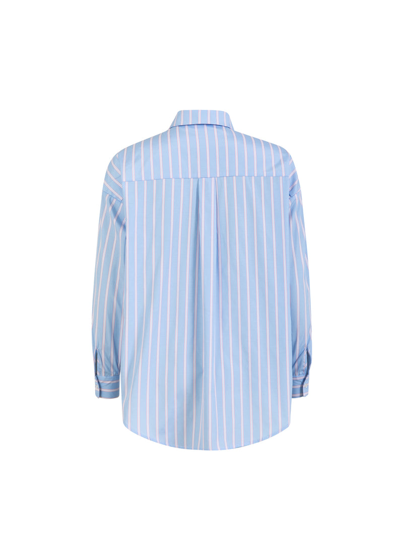 Coster Copenhagen GESTREIFTES HEMD Shirt/Blouse Light blue/pink stripe - 525