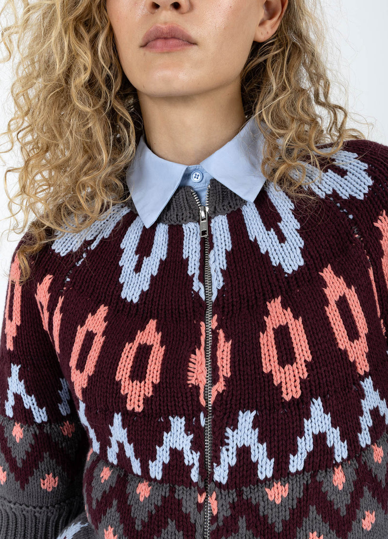 Coster Copenhagen GESTRICKTE REIßVERSCHLUSSJACKE Knitwear Mix - 999