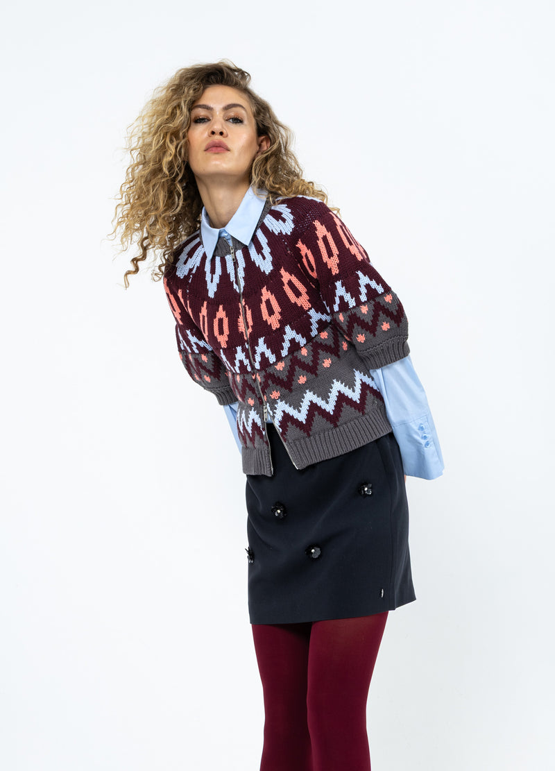 Coster Copenhagen GESTRICKTE REIßVERSCHLUSSJACKE Knitwear Mix - 999
